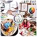 Mcbazel 3 Pieces Artist Color Mixing Guides Wheel, Paint Mixing Learning Art Teaching Tool & Theory Chart for Painting, Makeup, Tattoo Design - Large & Pocket Sizes for Studio & Class (3 Sizes)