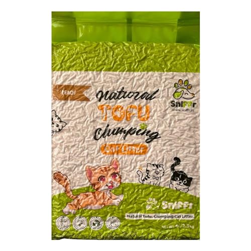 Image of Pet Tofu Litter 6L Cat Litter Dust-Free Clumping Cat Litter Quickly Absorb Cat OurdoorCat Toilet Can Flush Into The Toilet (Peach) (1)