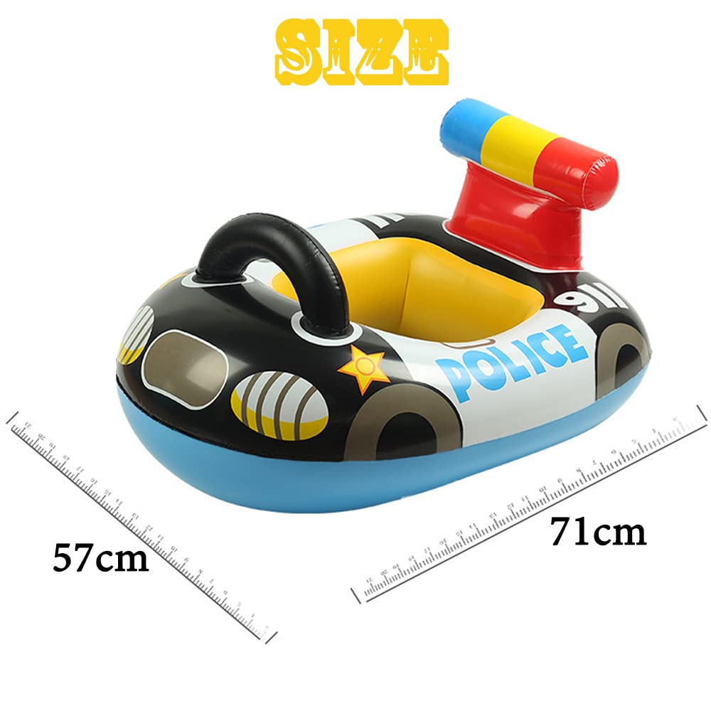 Bouée Gonflable Enfant Tracteur - Anneau De Natation PVC, 86x58cm, Sécurisée, Pour Piscine, Plage, Jeux D'Eau, Été