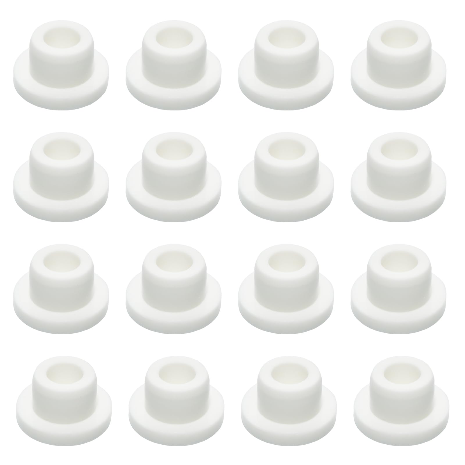 16 PCS Silicone Rubber Plug,White Hole Plug,Waterproof Plug Tube Plugs Hole Plug,Flexible Hole Plug Cover Fit for 0.87"/22mm