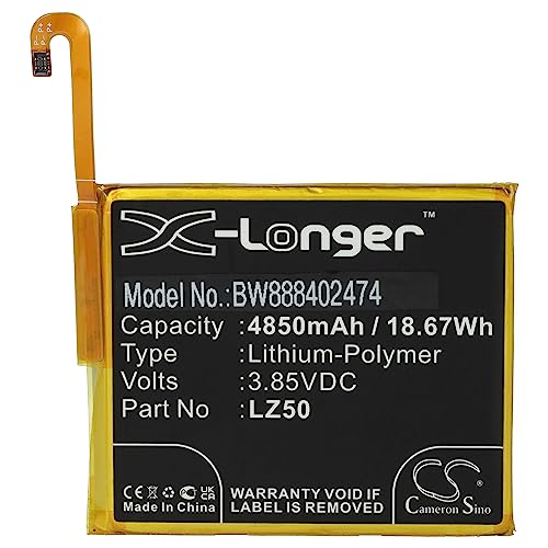 vhbw Batería Compatible con Motorola Moto G 5G Plus móvil, Smartphone (4850 mAh, 3,85 V, Li Poli)
