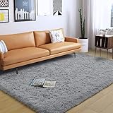 ❤【Warmer Tipp】 Um den Transport zu erleichtern, ist der große Teppich in einem Vakuumbeutel verpackt. Nach dem Komprimieren wird der Teppich etwas dünner, wenn Sie ihn erhalten, aber Sie müssen sich keine Sorgen um Verformungen machen, er erholt sich schnell für 2 -3 Tage und hat keinen Einfluss auf die Verwendung.