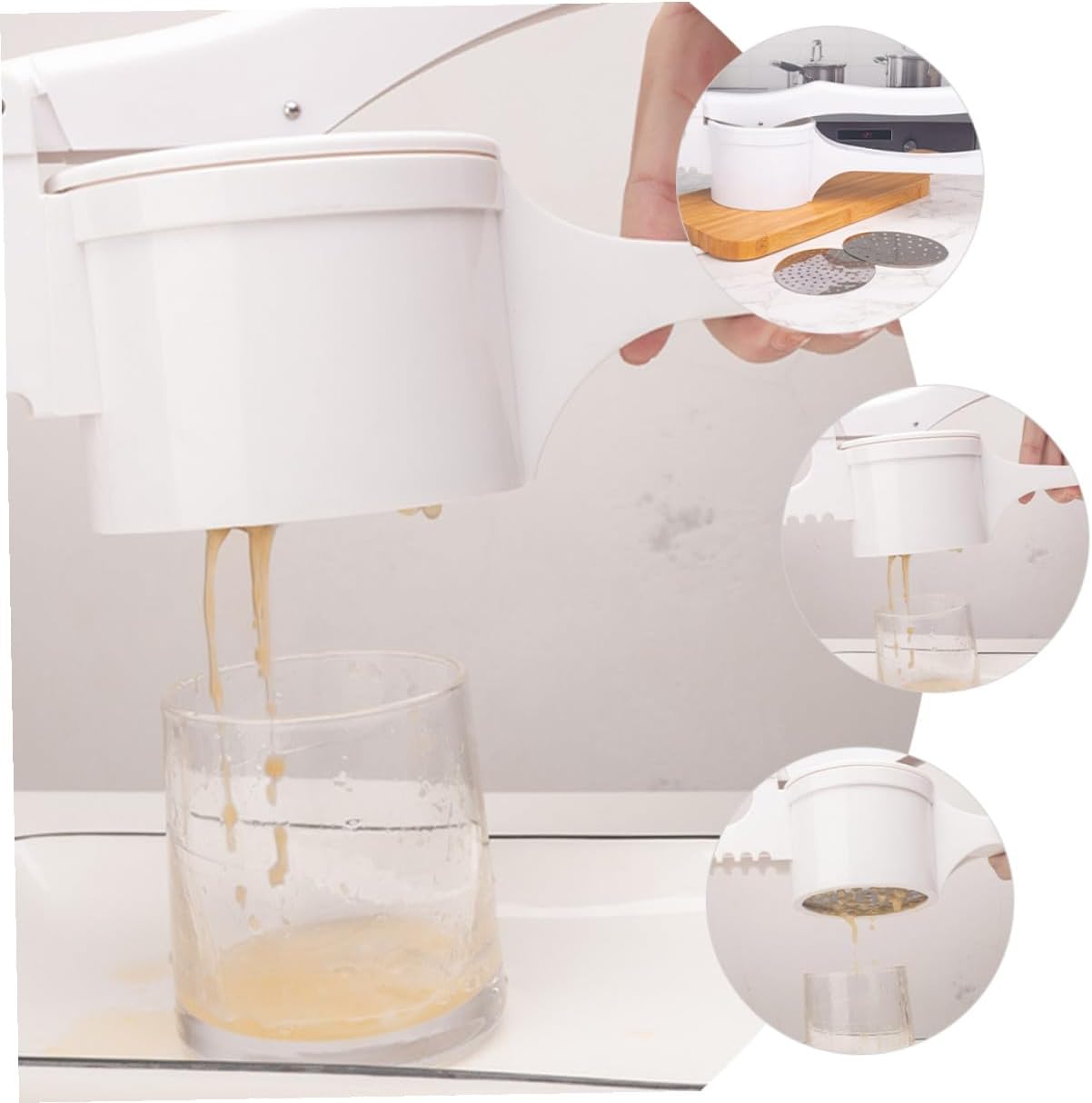 Heavy Duty Potato Ricer Masher with Interchangeable Discs for Fine Mashing Easy to Clean Vegetable Pressing Tool Comfortable Grip Manual Potato Masher Carrots and Pumpkin