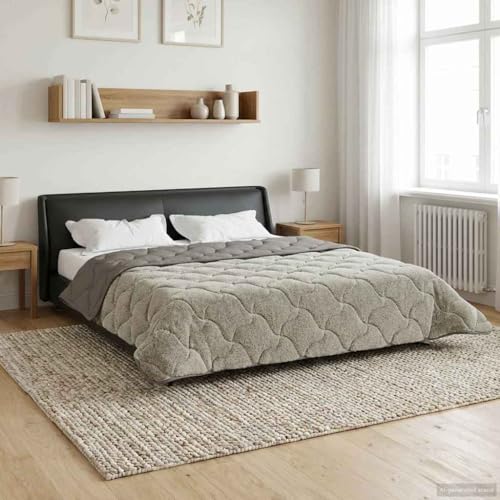 Edredón para Invierno y Verano Transpirable de Cama Matrimonio 220x240 con Tacto Peluche 4