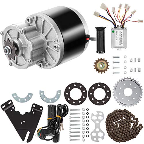 BestEquip Bicycle Reduction Motor 250W 24V Geared Motor 2700RPM 14.3A Brushes Motor with Thumb Kit for Electric Bike Conversion Kit Electric Bicycle Scooter Motor