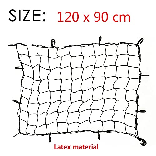 GepäCknetz Auto Kofferraum Autozubehörauto SUV Pick-up-Trucks Dach-Top-Gepäckträger Ladungskorb elastiziertes Netto Cargo Net Car Trunk Net Kofferraumnetz GepäCknetz (Color Name : Black)