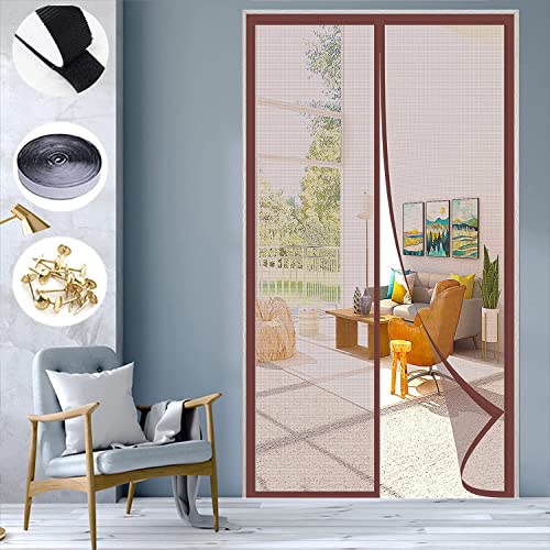 KZhanmy Magnet Fly Screen Door,Magnetic Insect Protection Mosquito Door Curtain,Automatic Closed Door Can Be Used For Exterior Doors, Children'S Rooms, Balcony Doors