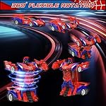BLUEJAY Transform Rc Cars for Boys 4-7 8-12, 2.4Ghz Remote Control Car 1:18 Scale Transforming Robot, One-Button Deformation 360° Rotation Car Toy Gifts for Boys 3-5 - Image 2