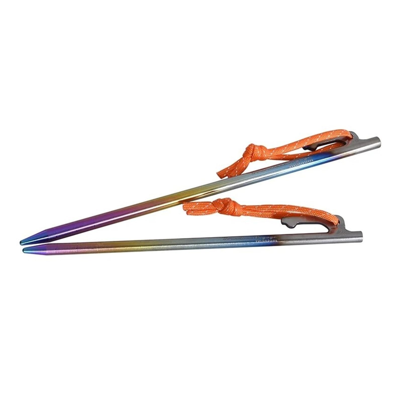 Piquets de Tente de Camping Robustes en Alliage de Titane, 6 pièces, piquets for Voyage en Plein air, randonnée, Jardinage | 35cm 6PCs