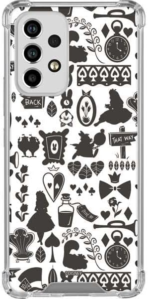 Skinit Clear Phone Case Compatible with Galaxy A53 5G - Officially Licensed Disney Alice in Wonderland (Animated) Silhouette Pattern Design