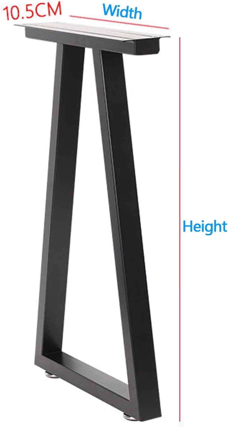 Heavy Duty Steel Table Legs, with Rubber Floor Protectors,DIY Furniture Metal Legs,for Dining Desk Bench and Table(W50CMxH100CM)