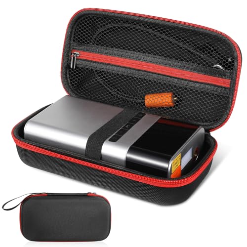 WATIIFUFU Bolsa de Almacenamiento para Compresor de Aire de Coche con Cierre Rojo Resistente Tela Oxford y EVA Organizador Portátil para Inflador de Neumáticos y Bomba de Aire