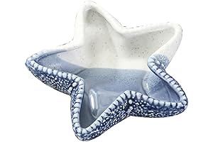 Garneck Ceramic Ocean Star Jewelry Dish for Home