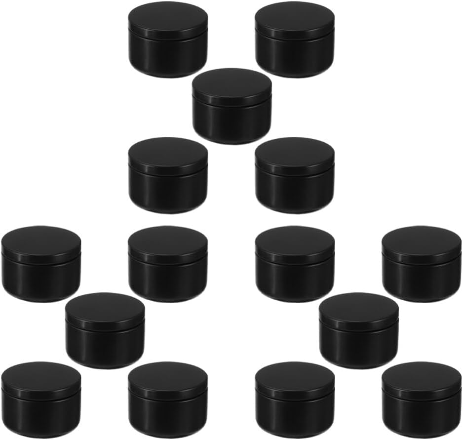 NOLITOY Empty Tea Candle Tin Pcs Candle Tins, Metal Candle Containers for Candle Making, Candle Jars for Making Candles, Dry Storage, Round Tin with Lids