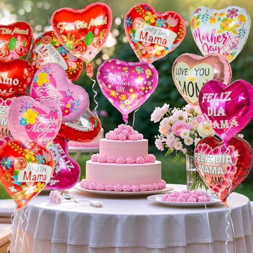 36Pcs-Mothers-Day-Balloons-Happy-Mom-Foil-Mylar-Day-Balloons-Mama-Red-Heart-Balloons-for-for-Best-Mom-Ever-Mom-Birthday-Party-Decoration 36Pcs Mothers Day Balloons Happy Mom Foil Mylar Day Balloons Mama Red Heart Balloons for for Best Mom Ever Mom Birthday Party Decoration