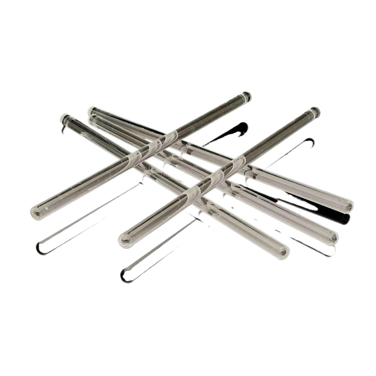 Okrągłe mieszadła ze szkła borokrzemianowego, opakowanie 10 sztuk | 4-10x150-300mm Opakowanie 10 sztuk Mieszanie laboratoryjne: s i ciecze(8x200mm)