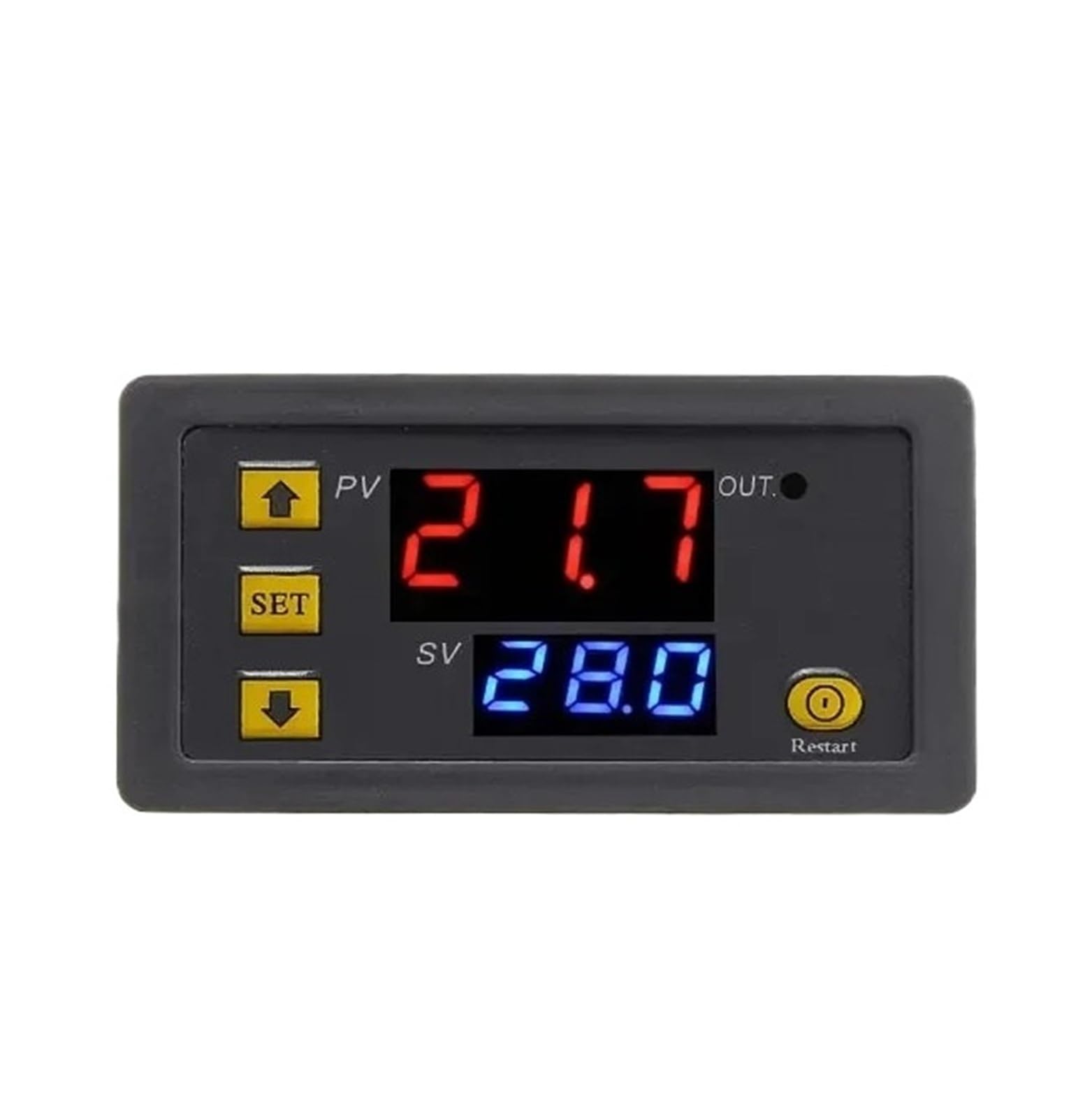 W3230 12V 24V AC110-220V Línea de sonda 20A Termostato digital con pantalla LED y control de temperatura/refrigeración