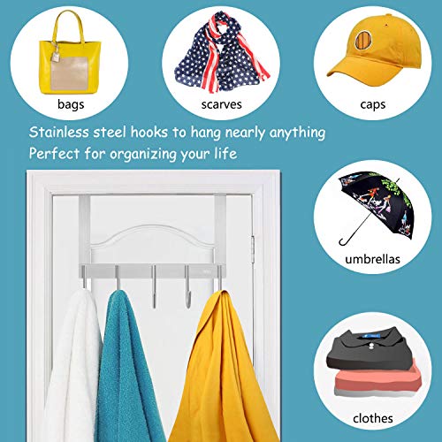 image for DOKU HOME DOKU Over The Door Hook, Stainless Steel Heavy Duty Door Han