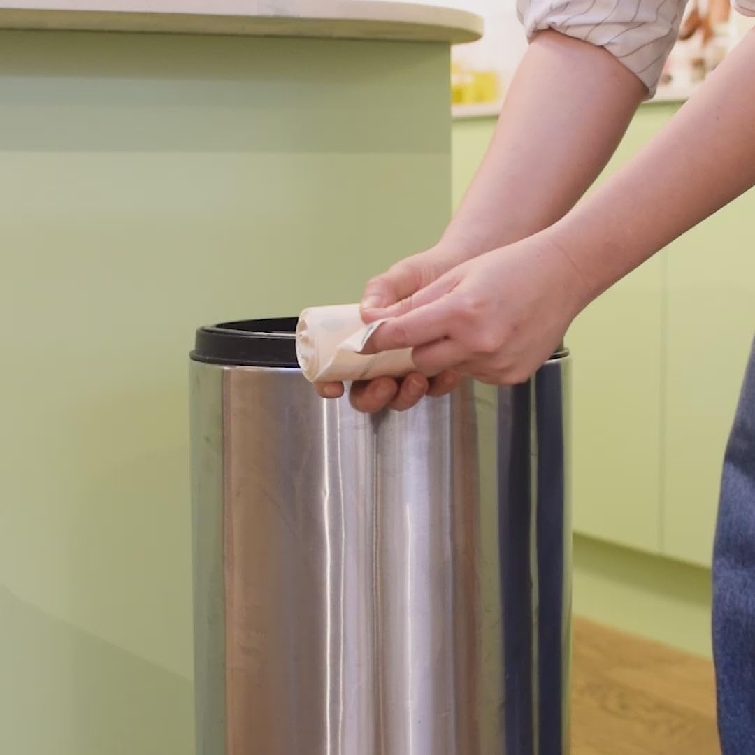 Seep Sacchi per la spazzatura compostabili da 75 x 50 litri, sacchetti per la spazzatura ecologici da 50 l, sacchetti per la spazzatura grandi da cucina, sacchetti trasparenti biodegradabili da 50 l