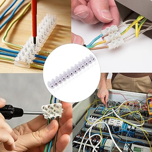 12 vie, striscia 3 – 60 amp choc blocco filo terminale connessione, 60 Amp, 24
