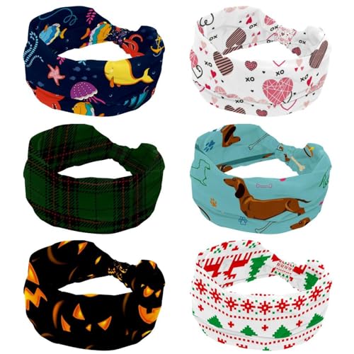 Bandeaux cheveux rose cœurs lot de 6 parfaits pour vos séances de yoga fitness et vos voyages