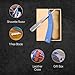 Best Shavette Straight Razor - Replaceable Blade Straight Razor, Metal Handle Shavette, No Stropping or Honing Needed, Great For Beginners, Starter Blade, Hygienic, Close Shave, Leather Case (Blue)