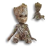 ZEshops Miniature Fairy Garden Sitting Groot Figurine PVC Statue Groot in for Kids Home Car Decor Gi