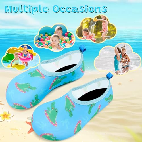 Image of VIFUUR Kids Water Shoes Girls Boys Quick Dry Aqua Socks for Beach Swim Outdoor Sports