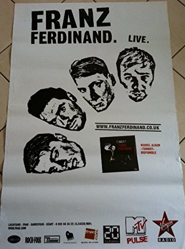Affiche Franz Ferdinand grande taille 80X120 cm pour décoration murale de salon