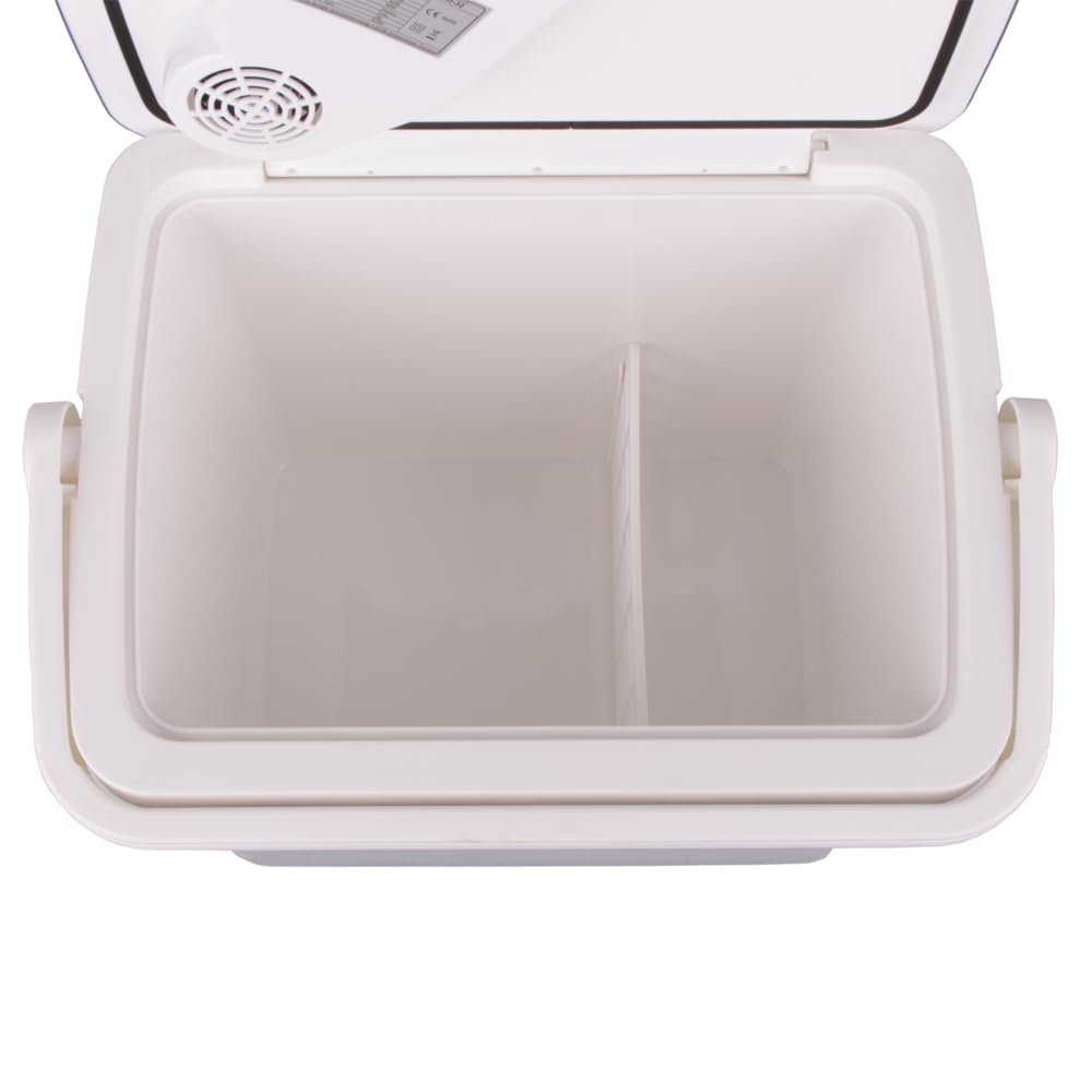Lodówka kempingowa, 32 l, 12 V, 230 V, termoelektryczna lodówka podróżna (niebieska)