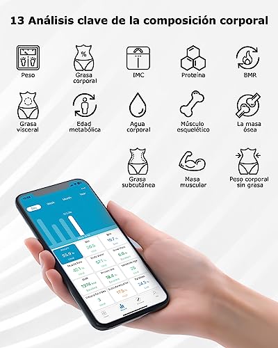 Encuentra reviews de Básculas con medición de grasa corporal los más solicitados. 8 Imagen adicional