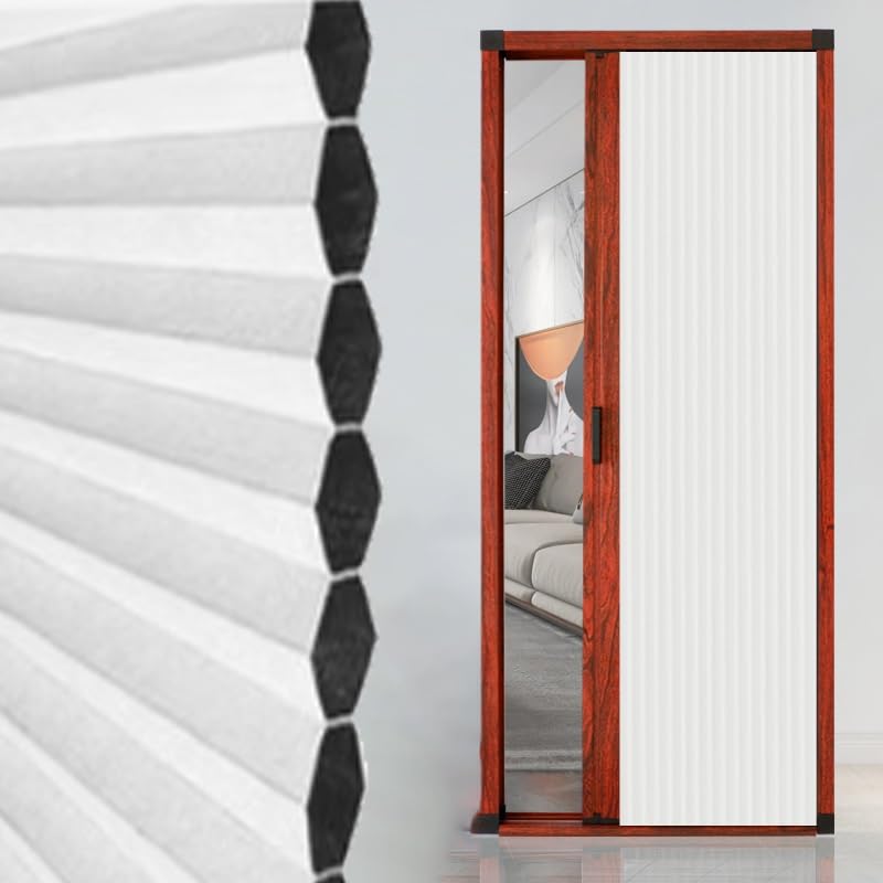 Puerta de acordeón interior personalizable con diseño retráctil y marco de aluminio para mamparas de ducha RV