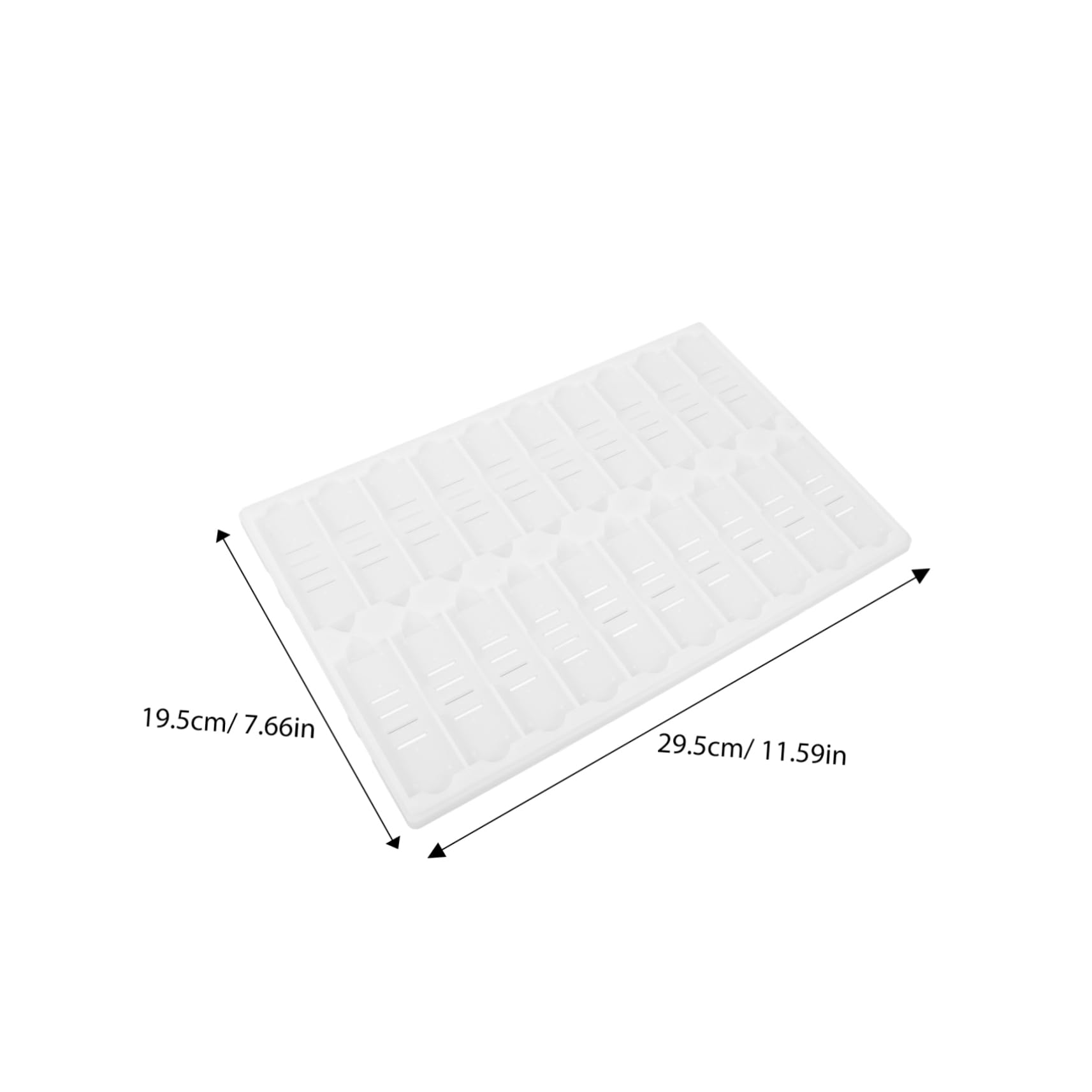Cabilock 20-Slot Lab Slide Rack Plastic Slide Staining Tray Portable Microscope Storage Holder