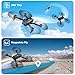 Drones with Camera for Adults 1080P HD Foldable Drone with Carrying Case Drone with One Key Take Off/Land, 3 Speed Mode, 360° Flip Dark Black
