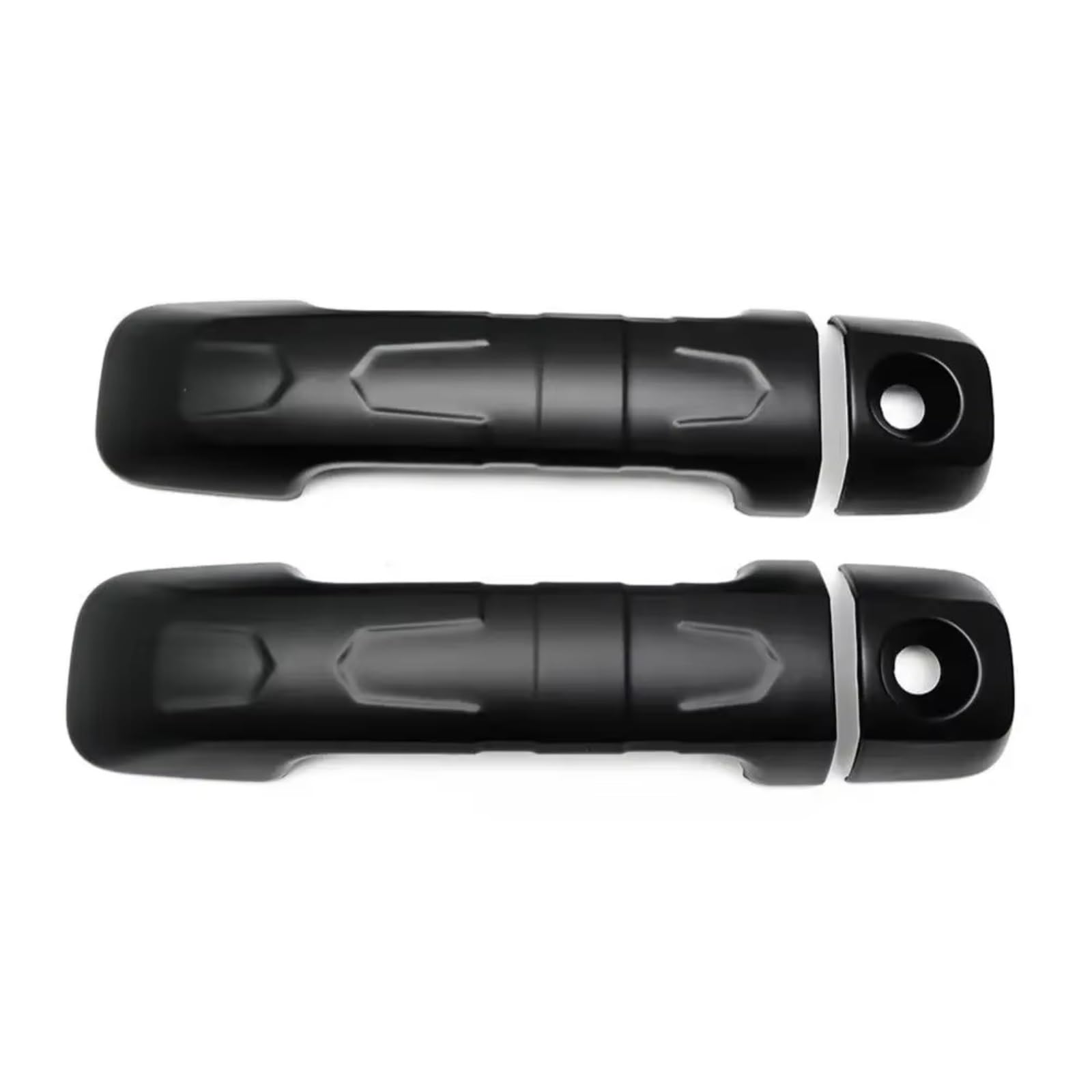 DSPOLIMV Outer Door Handle Cap Compatible with Toyota for FJ for Cruiser 2007-2022 2021 Black Car Exterior Outer Door Handle Moulding Cover Trim Sticker Frame Decor