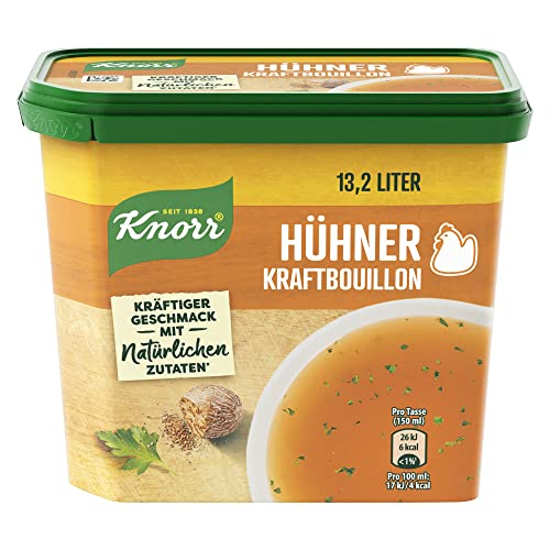 Knorr Hühner Kraftbouillon, Bouillon mit natürlichen Zutaten und kräftigem Geschmack 264 g