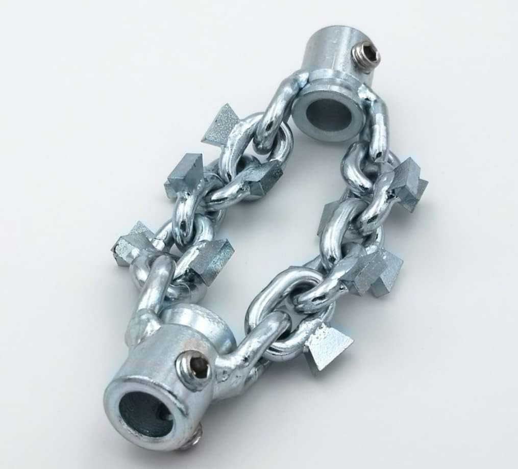 with carbide-tip drain cleaning cutter DN50mm pipe snake cleaner 8mm flexible shaft cable sewer rotary collision chain