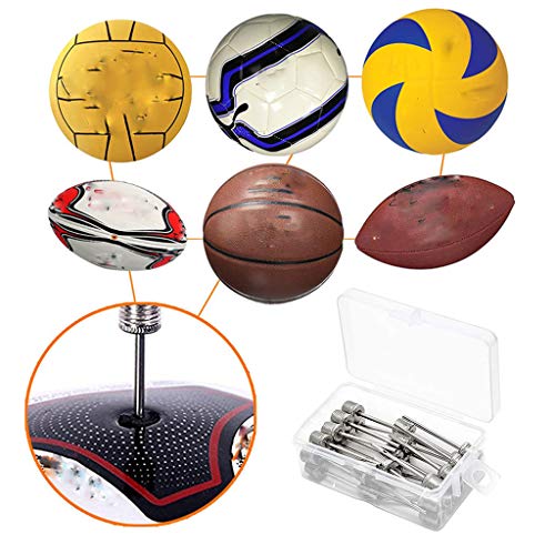 YIJU 30pcs Bola Bomba Agulhas Adaptador Inflator Agulha Pino de aço Inoxidável com Caixa de Armazena