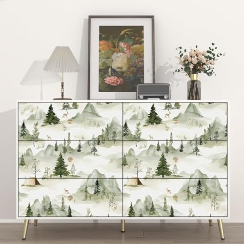 Papel de contacto de bosque neblinoso autoadhesivo para tapar manchas 4