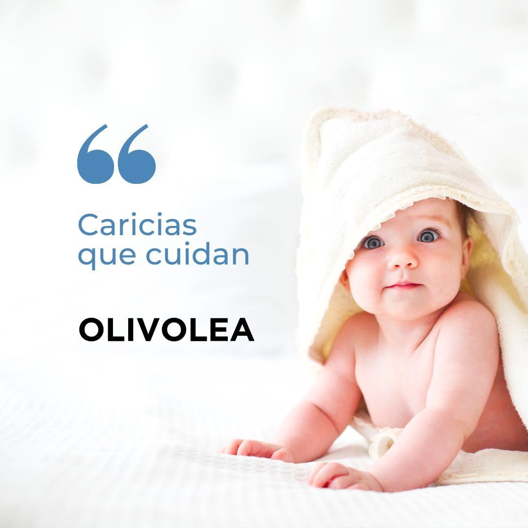 OLIVOLEA Crema Hidratante Bebé Cara y Cuerpo, para Piel Sensible y Atópica, Protege y Calma, Ingredientes Naturales, Ideal para Recién Nacidos, 200 ml