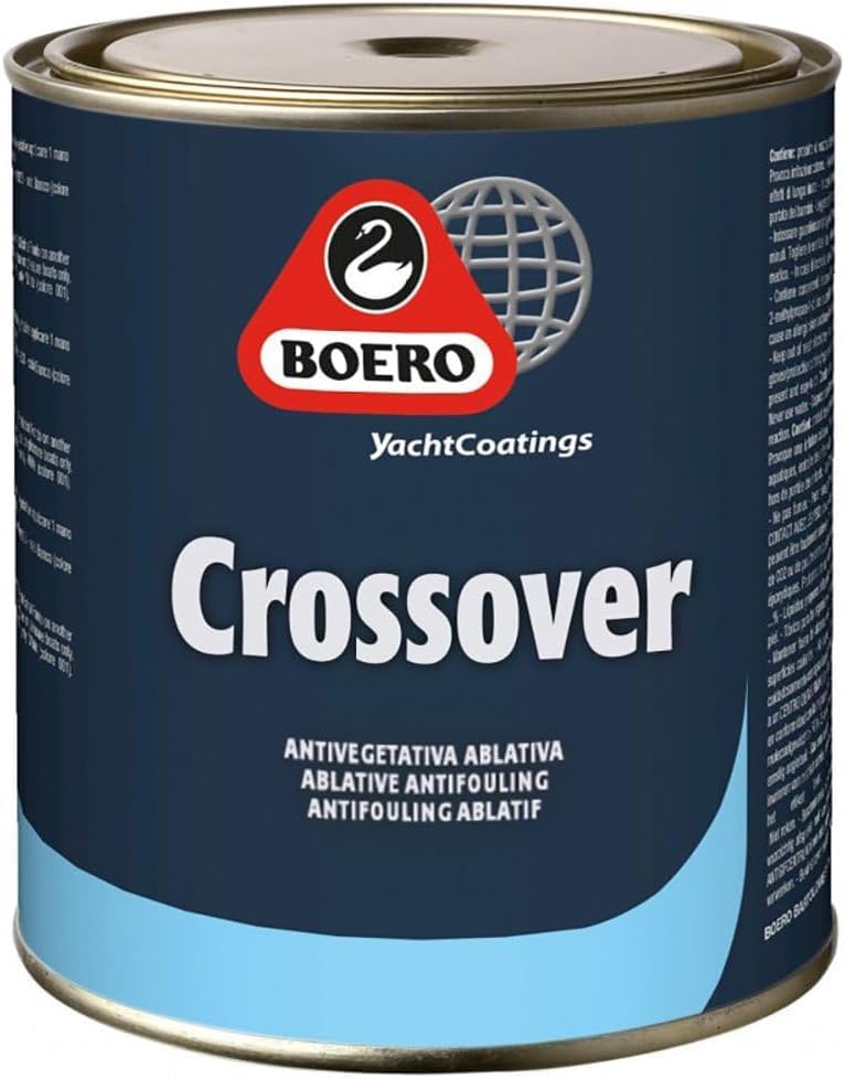 Boero YachtCoatings Crossover - Antivegetativa per Imbarcazioni 0,75LT Autopulente Autolevigante Ablativa di qualità (Rosso)