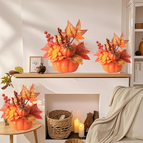Lightweight Fade Resistant Weather Resistant Plastic Pumpkin for Decorating - image 3