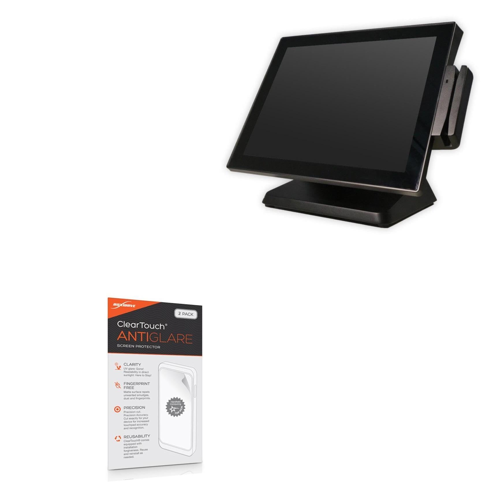 BoxWave Screen Protector Compatible with NCR POS Terminal EX-Series (10.4 in) - ClearTouch Anti-Glare (2-Pack), Anti-Fingerprint Matte Film Skin