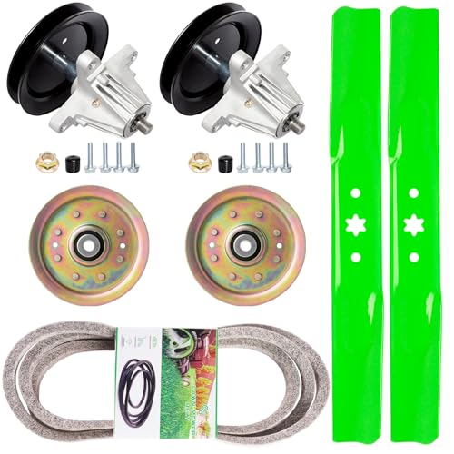 42 Inch Deck Rebuild Kit Fits Cub Cadet MTD Troy-Bilt RZT-42 S42 L42 LTX1040 LTX1042 Lawn Mower Parts Includes 2 Spindle 918-04822 918-04889 2 Idler 756-04129 2 742-04308 Blades 1 754-04060 Be lt