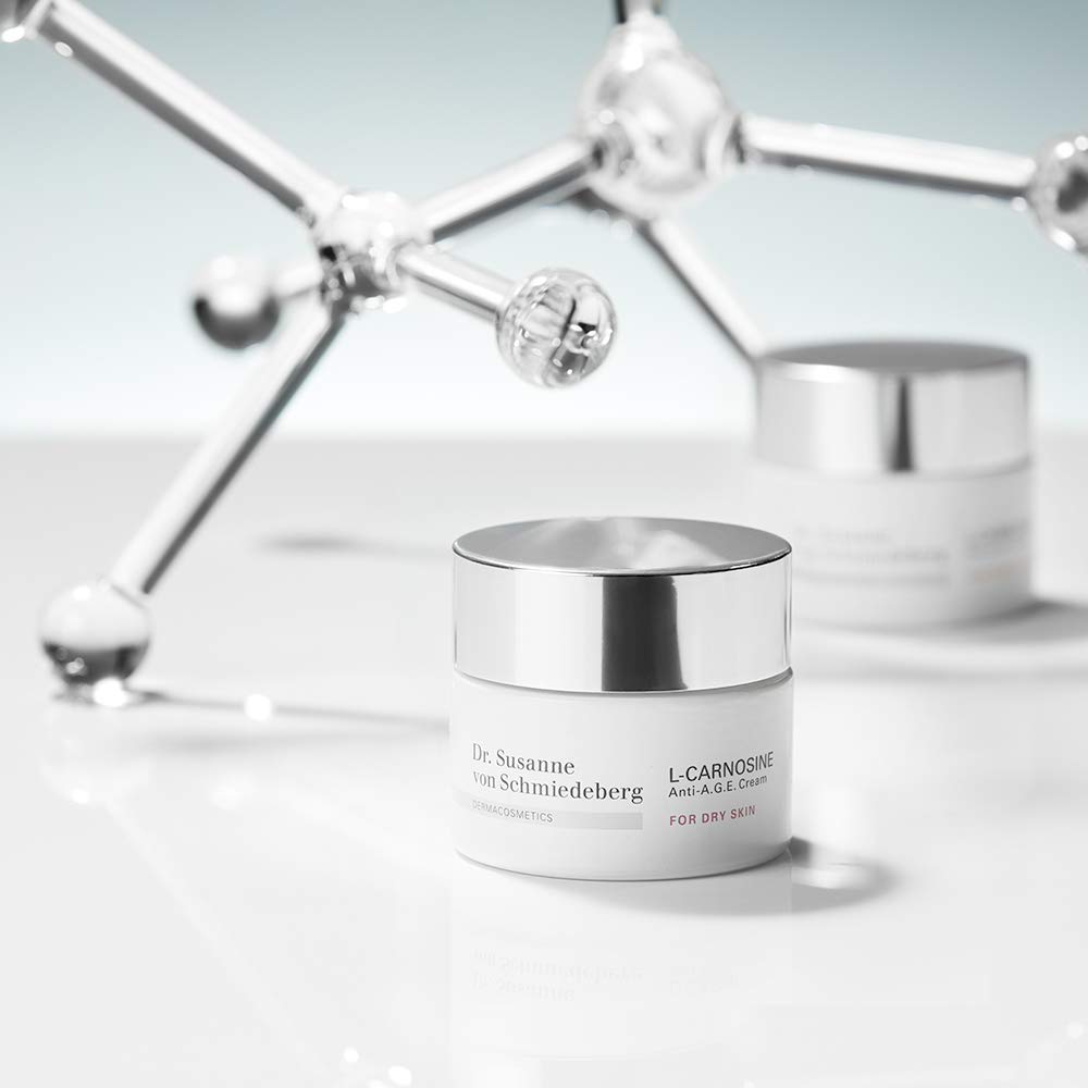 Dr. Susanne von Schmiedeberg L-Carnosine Anti-A.G.E. Cream für trockene Haut – Feuchtigkeits- & Anti-Aging Pflege – 50 ml