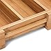 Beaumont Kitchenware Expandable Bamboo Organizer Drawer Beautiful All-Natural 100% Bamboo | Versatile Organizer | Reinforced Slots | 17¾