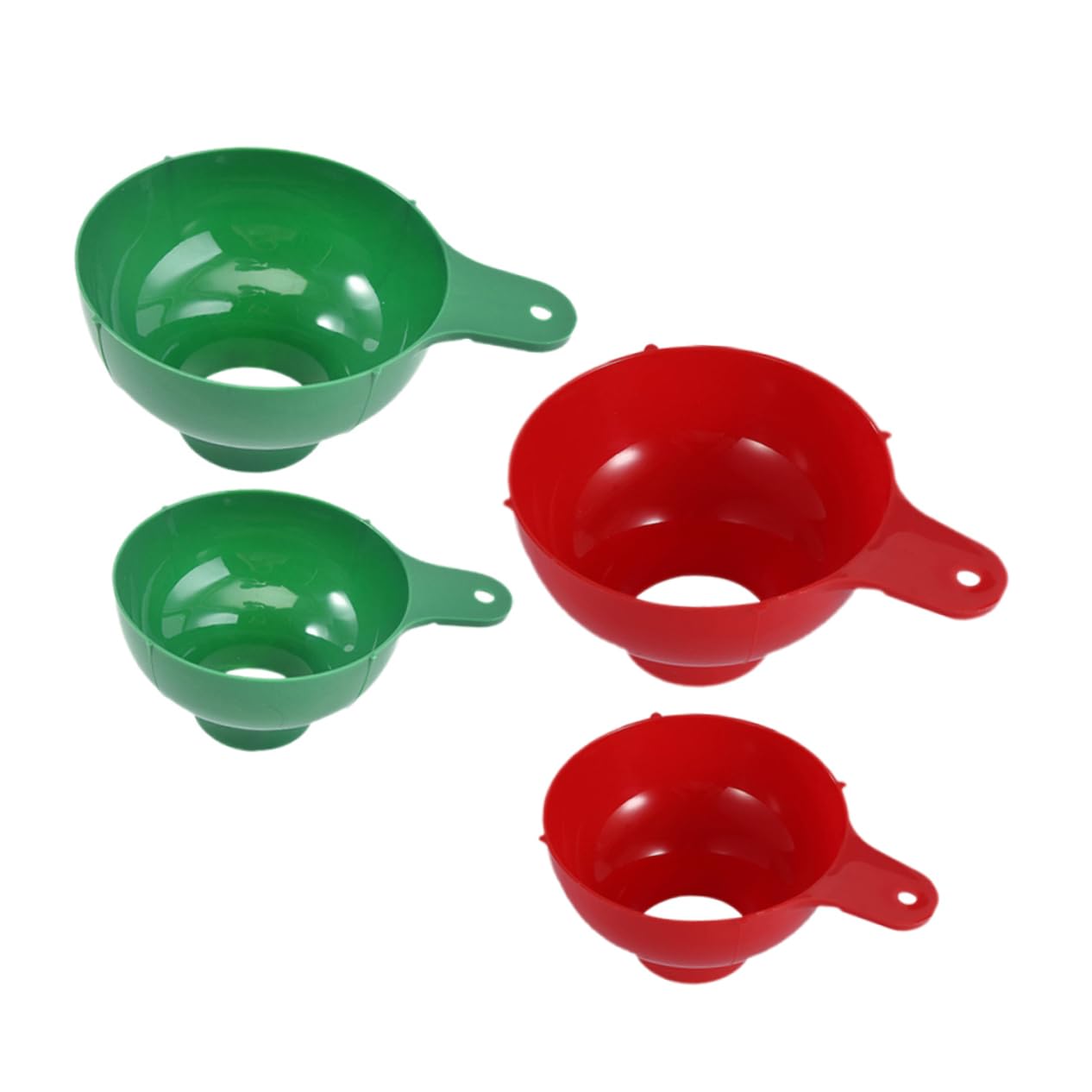 Mobestech Embudo De Plástico De Boca Ancha Llenar Embudo Reutilizable Mermeladas Y Cocinas Y Conservas 4 Piezas X 4