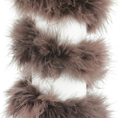 TIRA MARABÚ DE PLUMAS 80g (MARRÓN, 1 METRO)
