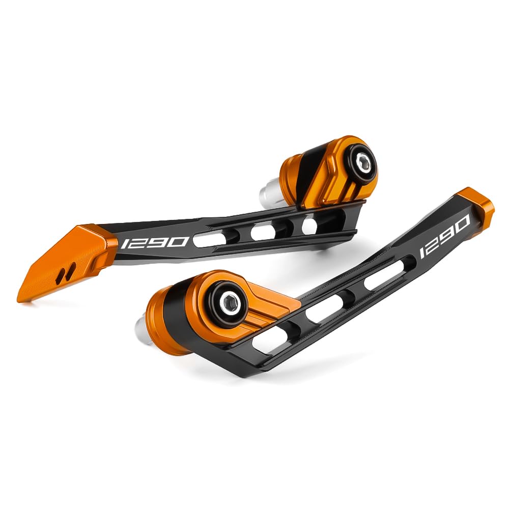 Modeer Handschalen Für KTM 990 – Motorrad-Handprotektoren Aus Aluminium, Orange (Bremsschutz & Kupplungsschutz)