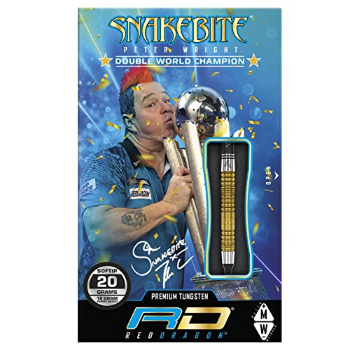 Fléchettes Peter Wright Snakebite DWC Gold Plus 18g avec shafts haute stabilité - 5